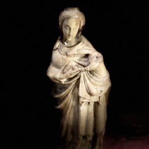 Madone à l'Enfant en albâtre - XVIIe