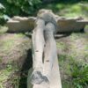 Grande Croix de Calvaire en pierre reconstituée- XXe