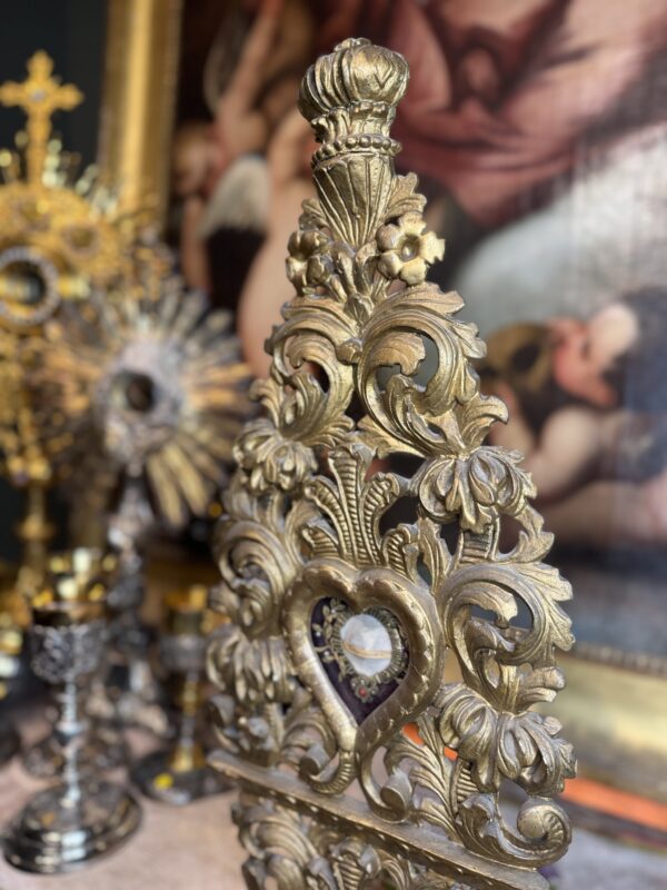 Monstrance reliquaire de Saint Victorien - XVIIIe – Image 10