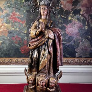 Vierge en Oraison et sa Couronne d'Argent - XVIIIe