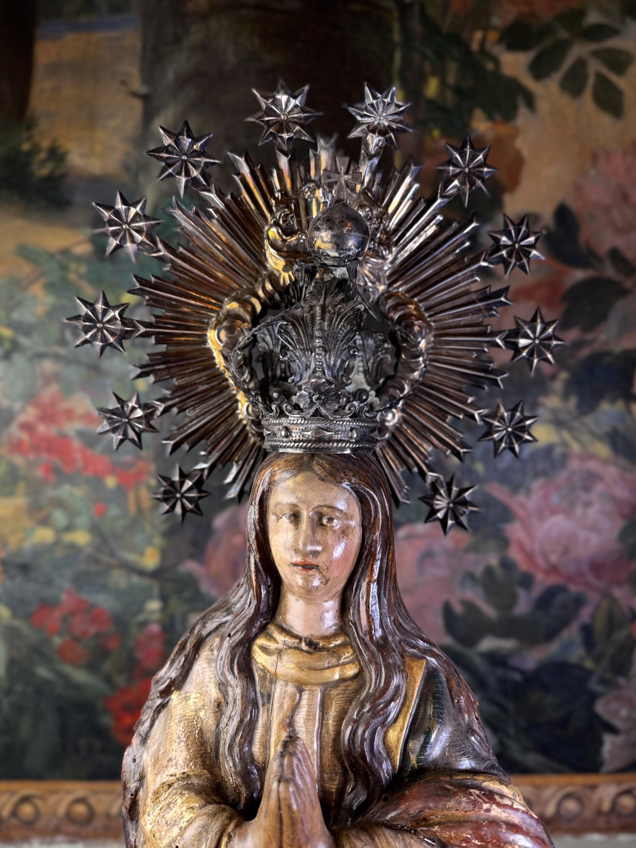 Vierge en Oraison et sa Couronne d'Argent - XVIIIe – Image 7