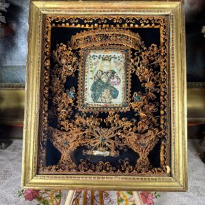 Grand Reliquaire De Saint Germier Avec L’enfant En Pâte De Reliques – XVIIIe