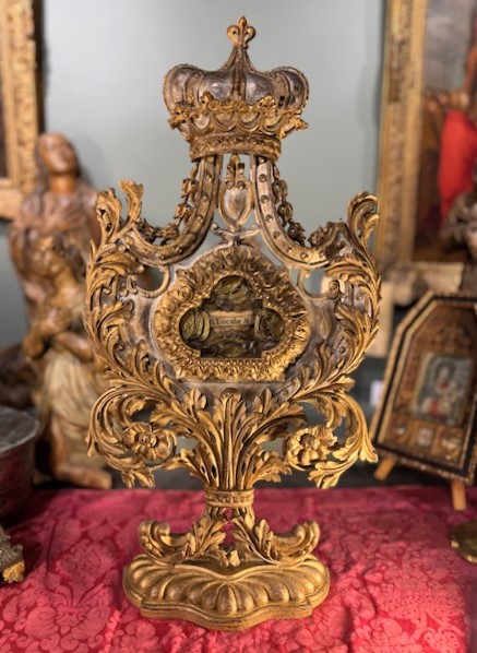 Monstrance Reliquaire De Sainte Lucide - XVIIIe - Réservée