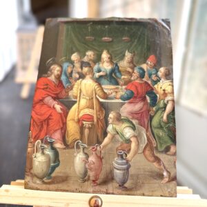 Les Noces De Cana - Huile Sur Cuivre - Début XVIIe  - Vendue