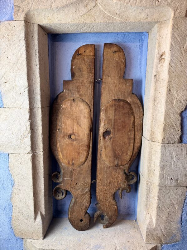 paire de reliquaires en bois doré - XVIIIe - vendue – Image 5