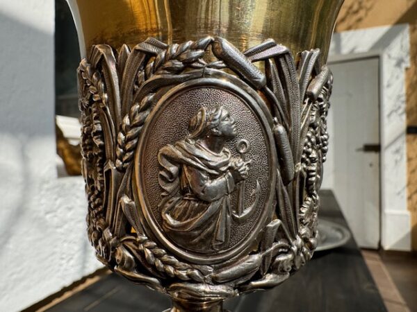 Calice En Argent Et Coupe En Vermeil - Début XIXe – Image 3