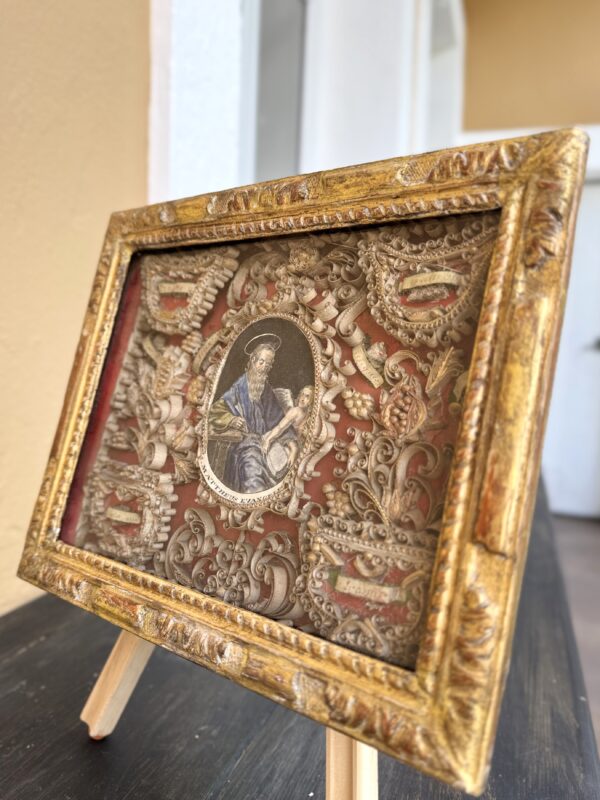 Tableau Reliquaire à Décor De Paperolles Et Aux Huit Reliques - XVIIIe – Image 2