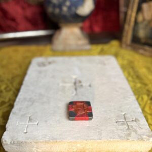 Pierre d'Autel En Calcaire Et Sa Relique Indépendante – XIXe - vendue