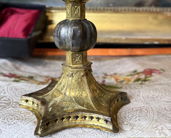 Monstrance-reliquaire Haute époque - Début XVIe - Vendue – Image 2