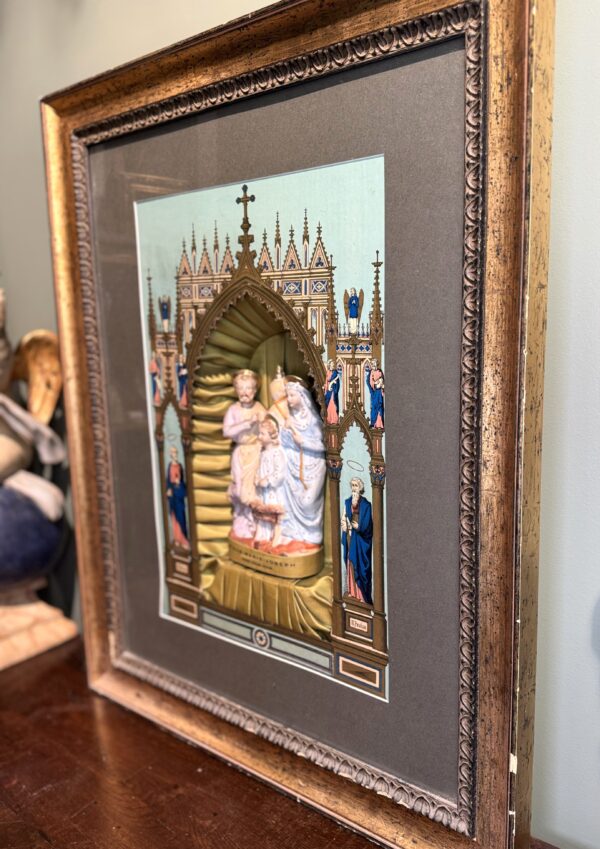 Diorama musical figurant la Sainte Famille - XIXe – Image 2
