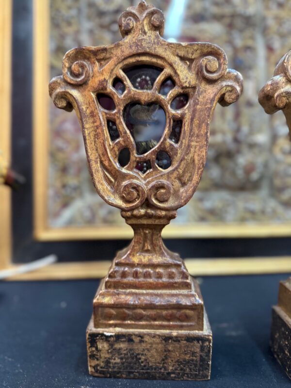 paire-de-reliquaires-baroques-des-saints-fortunat-et-sabine-XVIIIe – Image 2