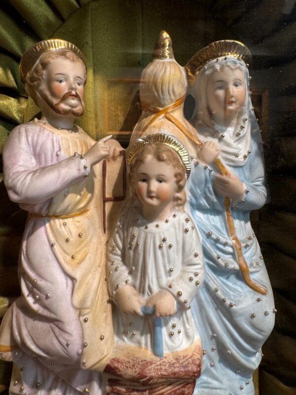 Diorama musical figurant la Sainte Famille - XIXe – Image 3