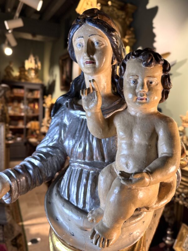Vierge à l’Enfant – XVIIIe – Image 3