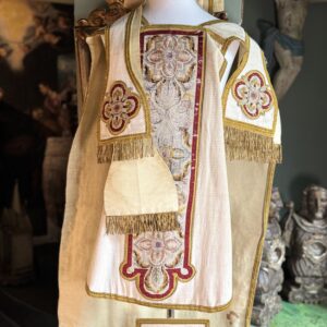 Chasuble Avec étole, Manipule Et Bourse - Fin XIXe