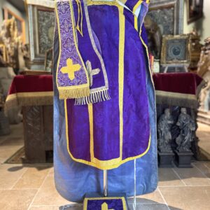 Chasuble Avec étole, Manipule Et Bourse - Fin XIXe