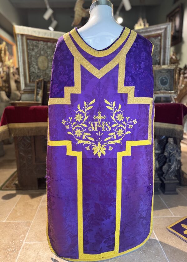 Chasuble Avec étole, Manipule Et Bourse - Fin XIXe – Image 2