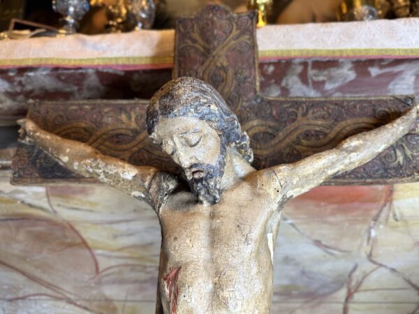 Grand Christ en bois sculpté – Fin XVIIe – Image 3