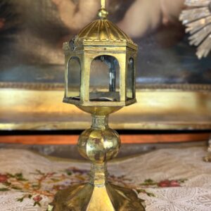 Monstrance Reliquaire en cuivre - Circa 1500