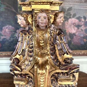 Elément architectural d’un retable en bois sculpté - XVIIIe - Vendu
