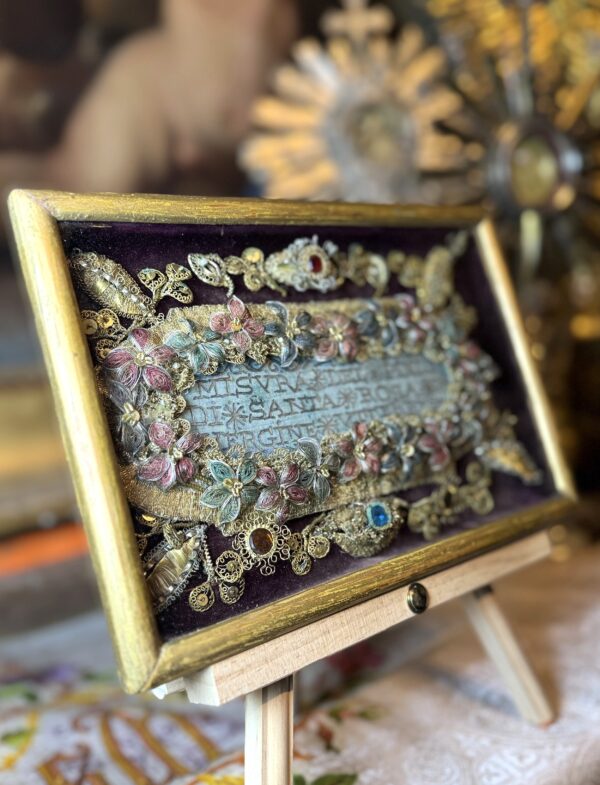 Tendre Reliquaire de Sainte Rose de Viterbe – fin XVIIIe