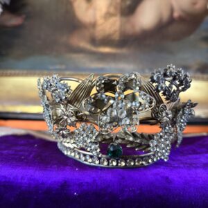 Couronne de Vierge aux symboles eucharistiques - XIXe