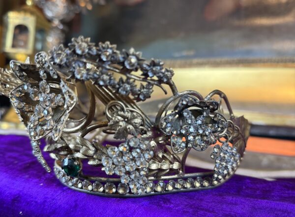 Couronne de Vierge aux symboles eucharistiques - XIXe – Image 3