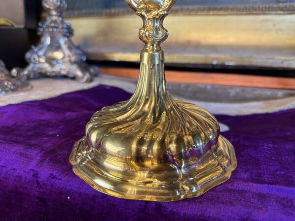 Calice baroque en argent - circa 1780 – Image 3