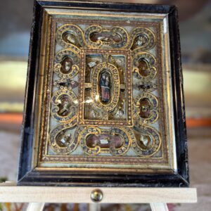 Reliquaire baroque à la Vierge à l’Enfant - Italie - circa 1700 - Vendu