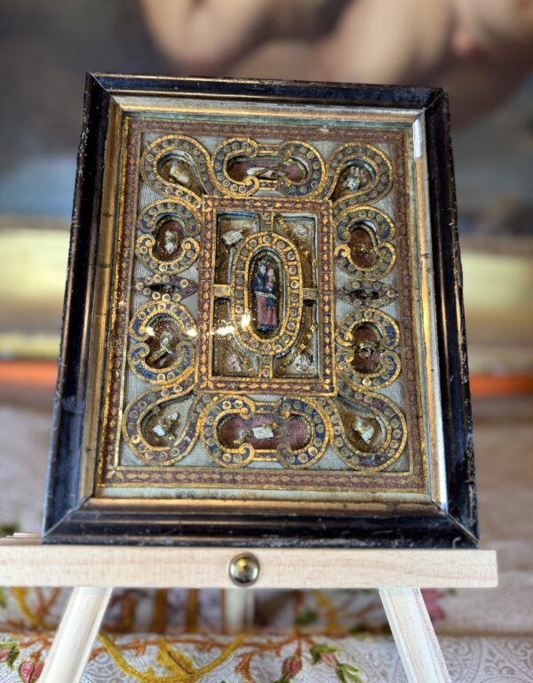 Reliquaire baroque à la Vierge à l’Enfant - Italie - circa 1700 - Vendu