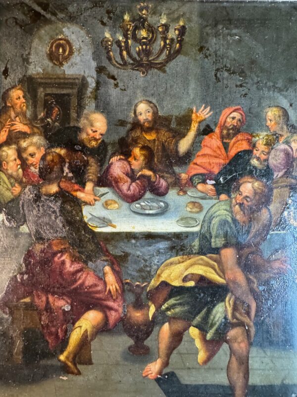 Le Dernier Repas – École Flamande – XVIIe – Image 2