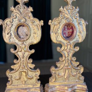 Paire de monstrances reliquaires - XVIIIe