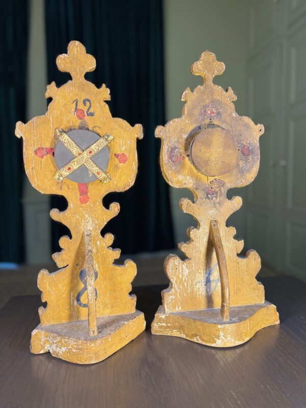 Paire de monstrances reliquaires - XVIIIe – Image 5