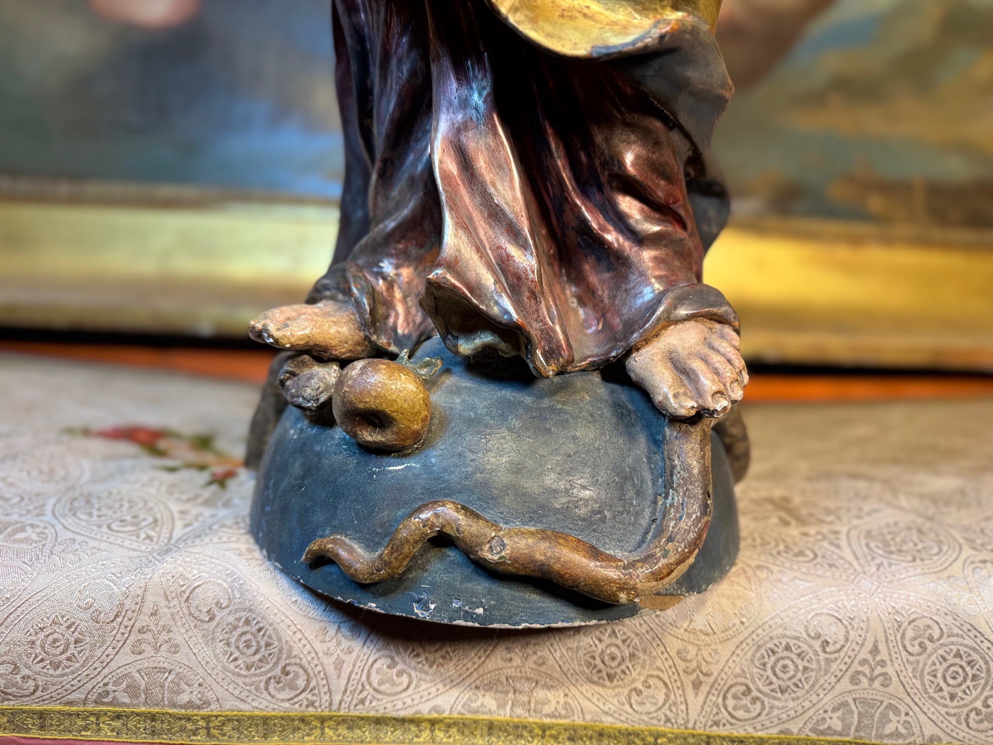 Vierge Marie Baroque - XVIIIe – Image 3