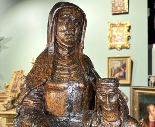 L’Education de la Vierge - Groupe en bois – fin XVIe – Image 2