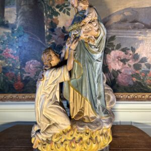 Imposante représentation de Notre-Dame de Délivrance des âmes du Purgatoire - Circa 1900