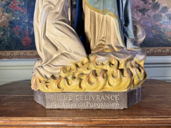 Imposante représentation de Notre-Dame de Délivrance des âmes du Purgatoire - Circa 1900 – Image 4