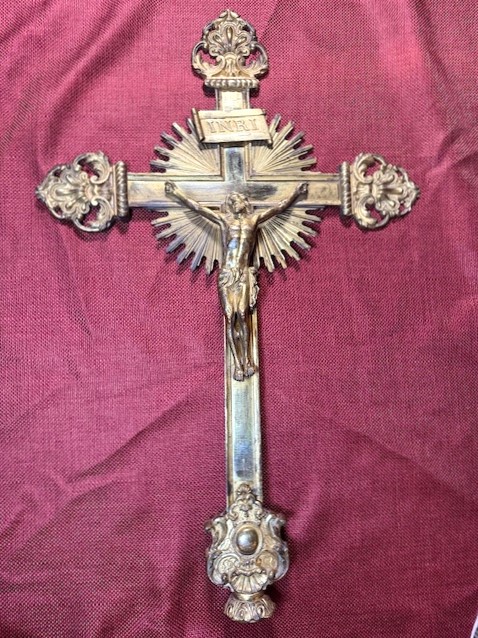 Imposante croix de procession - XIXe