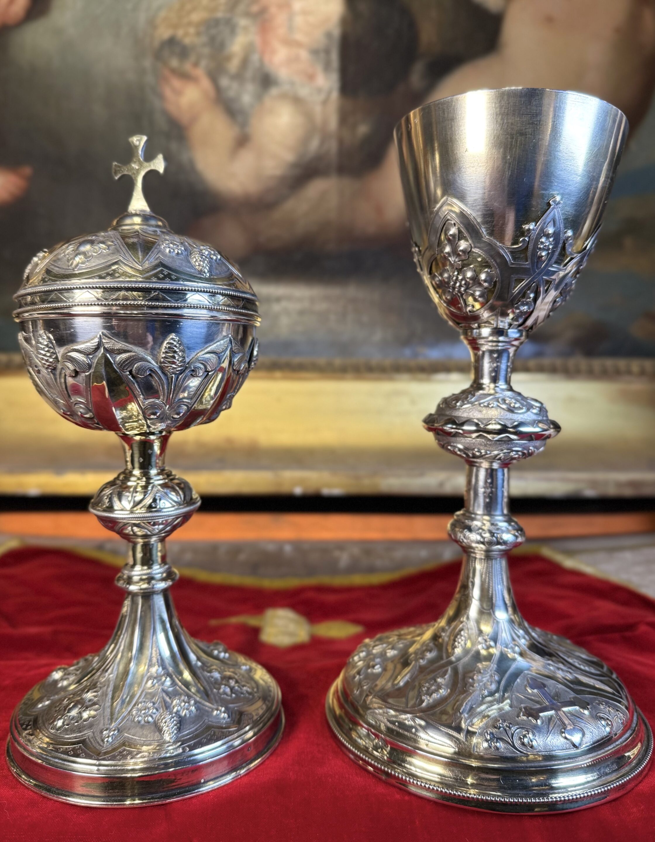 Chapelle comprenant Calice et Ciboire - XIXe