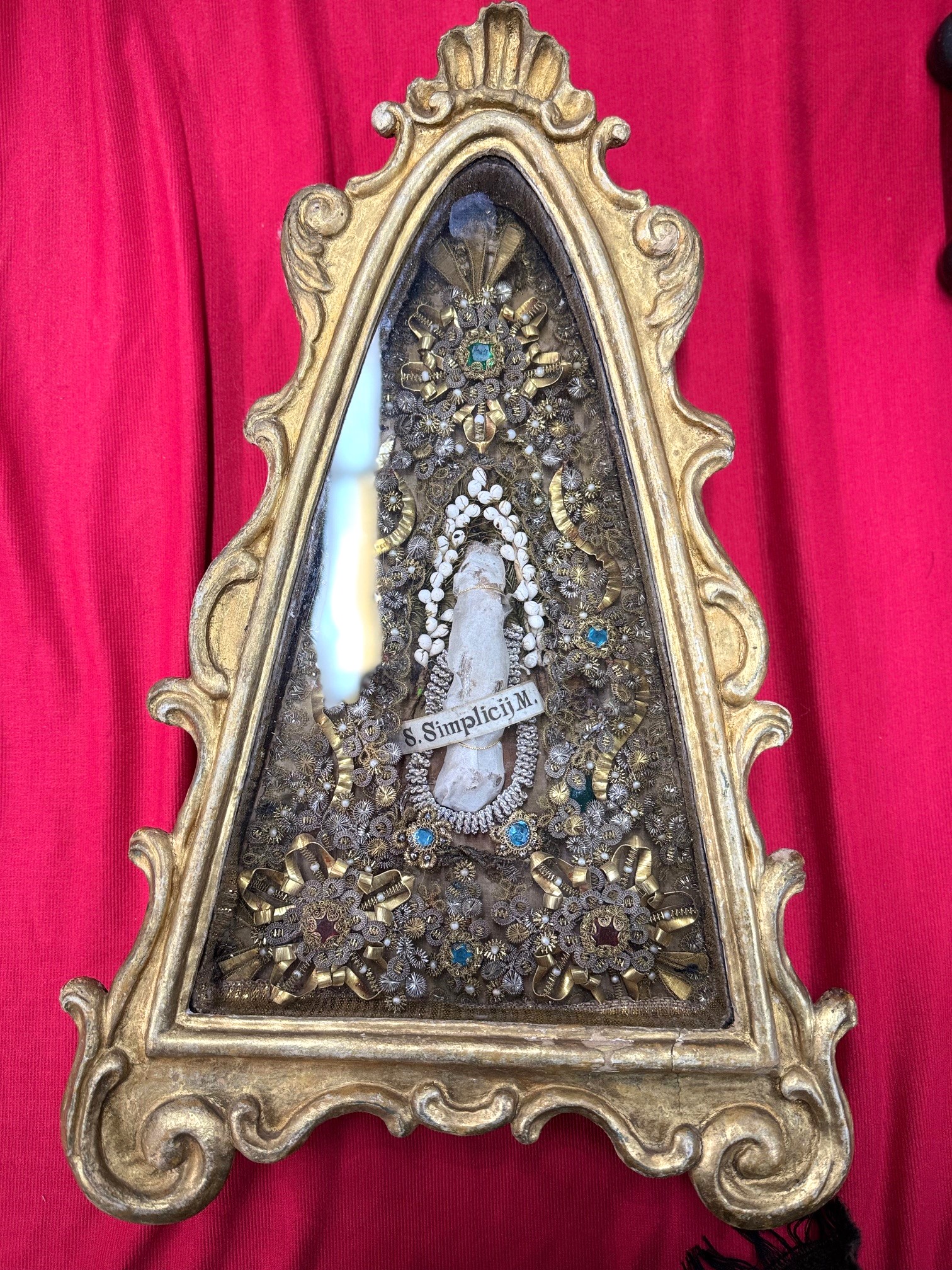 reliques de saint Simplice, Martyr - fin XVIIIe