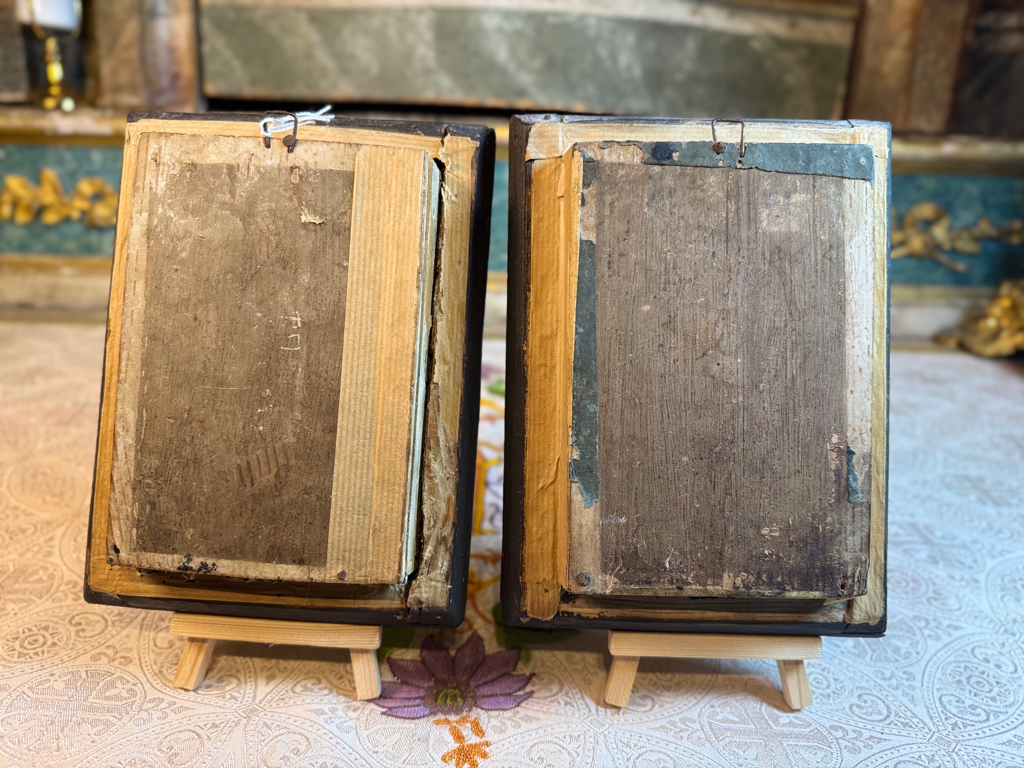 Paire de cadres reliquaires - XIXe – Image 4