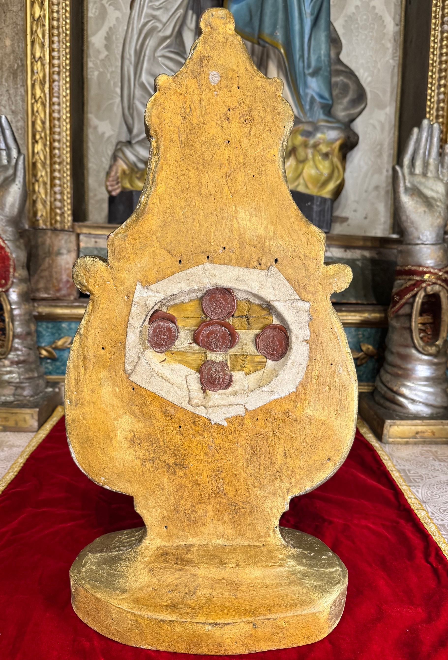 Monstrance reliquaire de Saint Léon - Pape - XVIIIe – Image 3