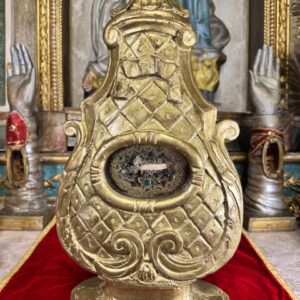 Monstrance reliquaire de Saint Léon - Pape - XVIIIe