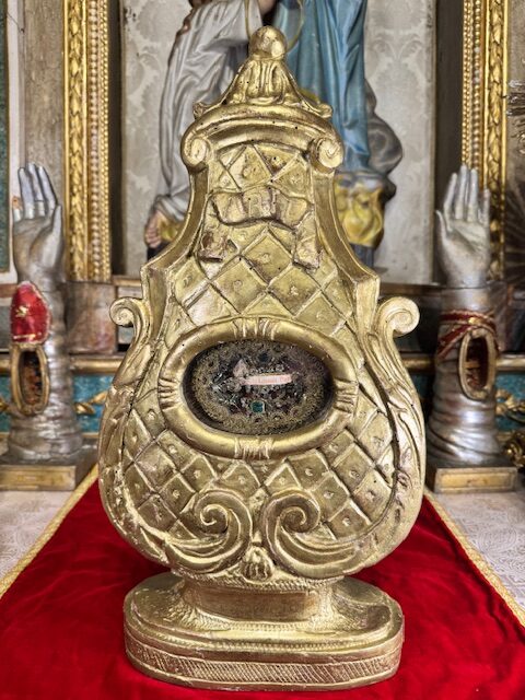 Monstrance reliquaire de Saint Léon - Pape - XVIIIe