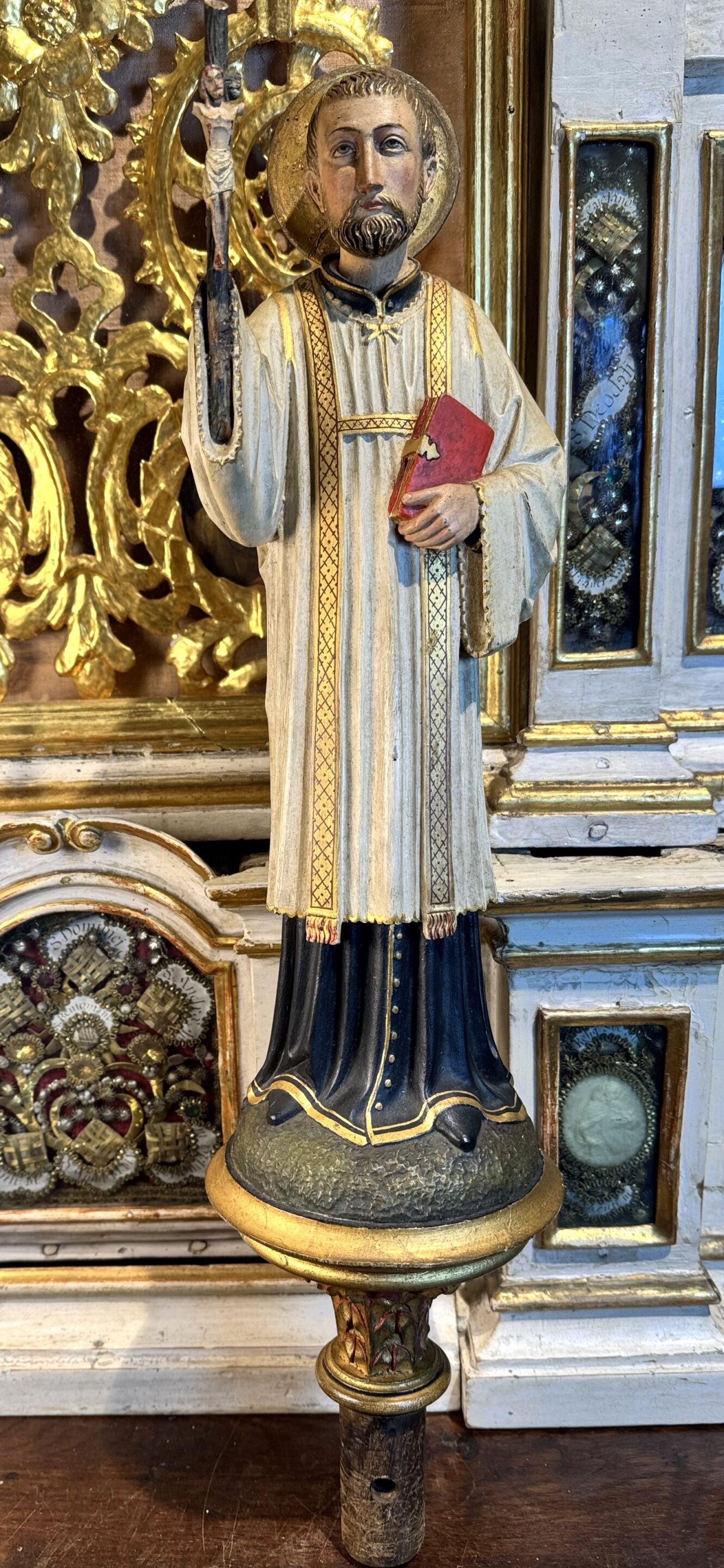 Statue processionnelle de Saint François Xavier - XIXe – Image 3