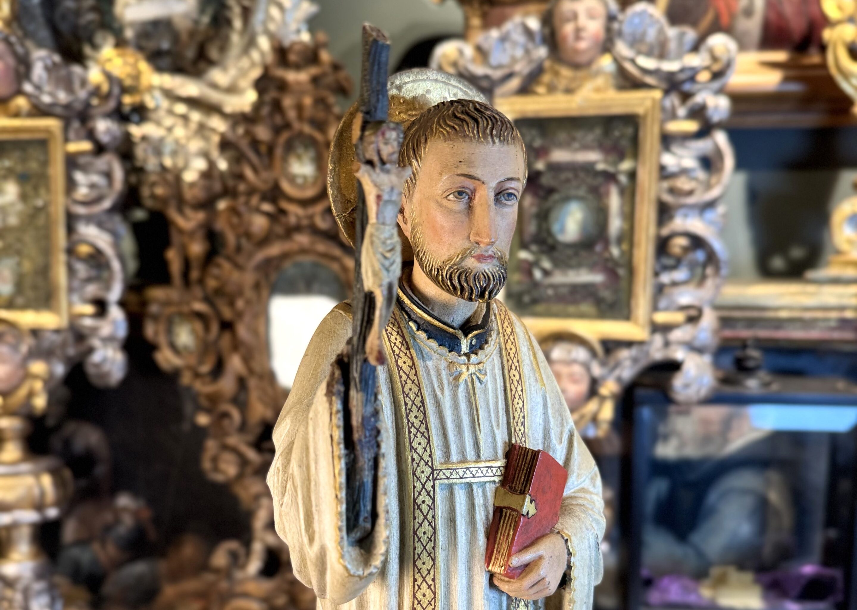 Statue processionnelle de Saint François Xavier - XIXe