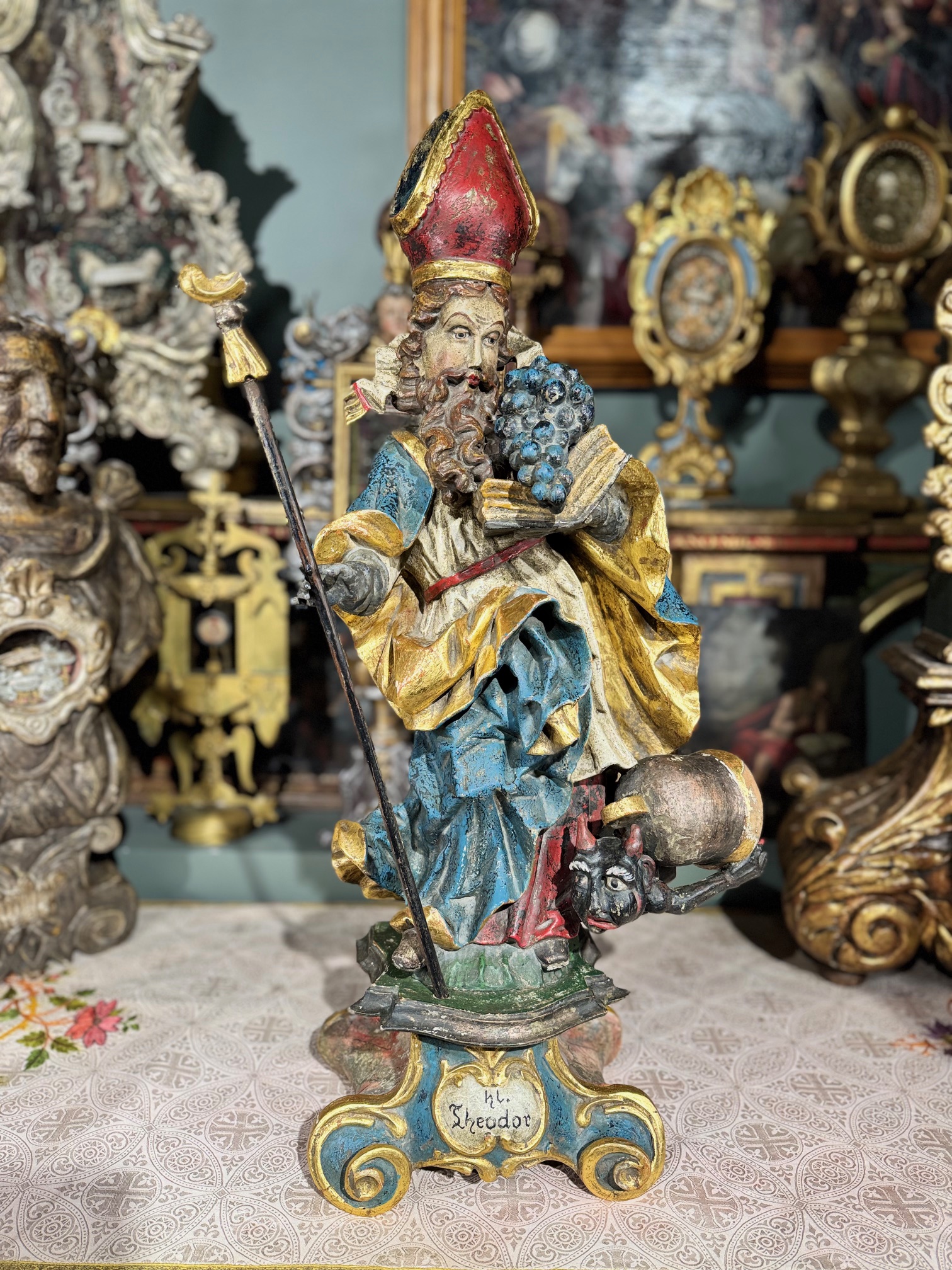 Sculpture de Saint Théodule - XVIIIe