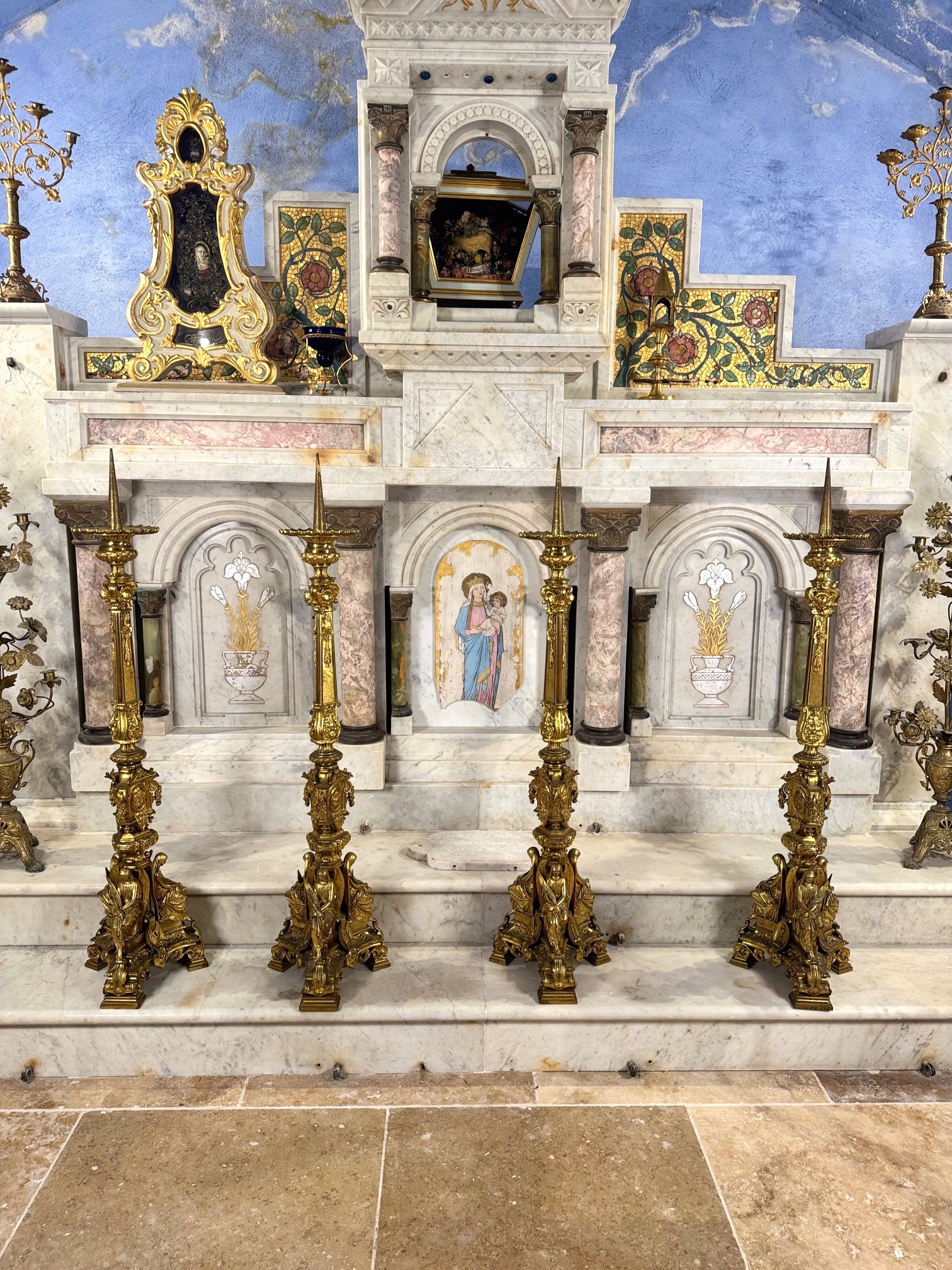 Imposante garniture d’autel - Circa 1820