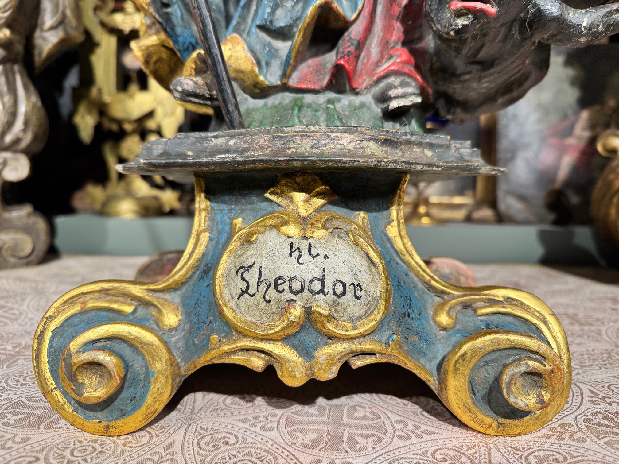 Sculpture de Saint Théodule - XVIIIe – Image 5