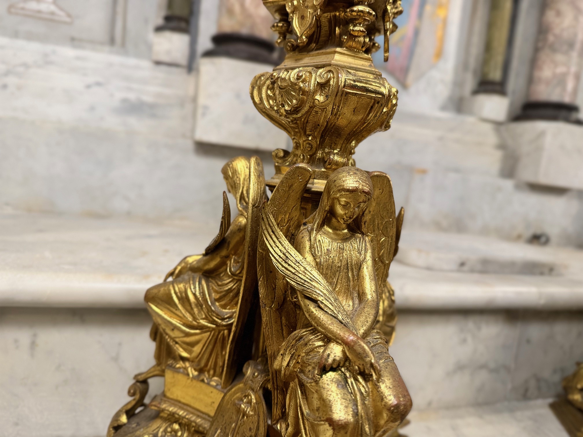 Imposante garniture d’autel - Circa 1820 – Image 3