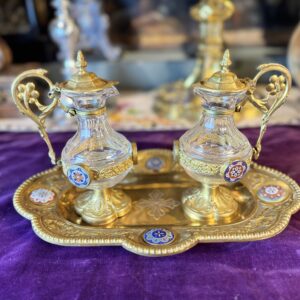 Paire de burettes et lavabo - XIXe